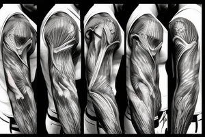 anatomical tattoo masculine tattoo idea