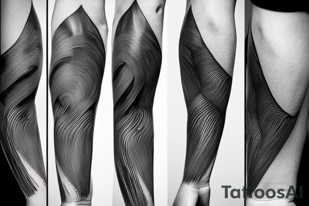 anatomical minimalist modern tattoo masculine tattoo idea