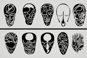 anatomical minimalist modern tattoo masculine tattoo idea