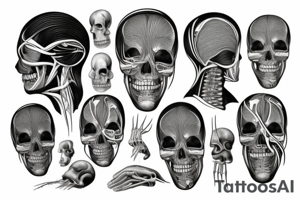 anatomical tattoo idea