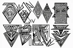 Triangles tattoo idea