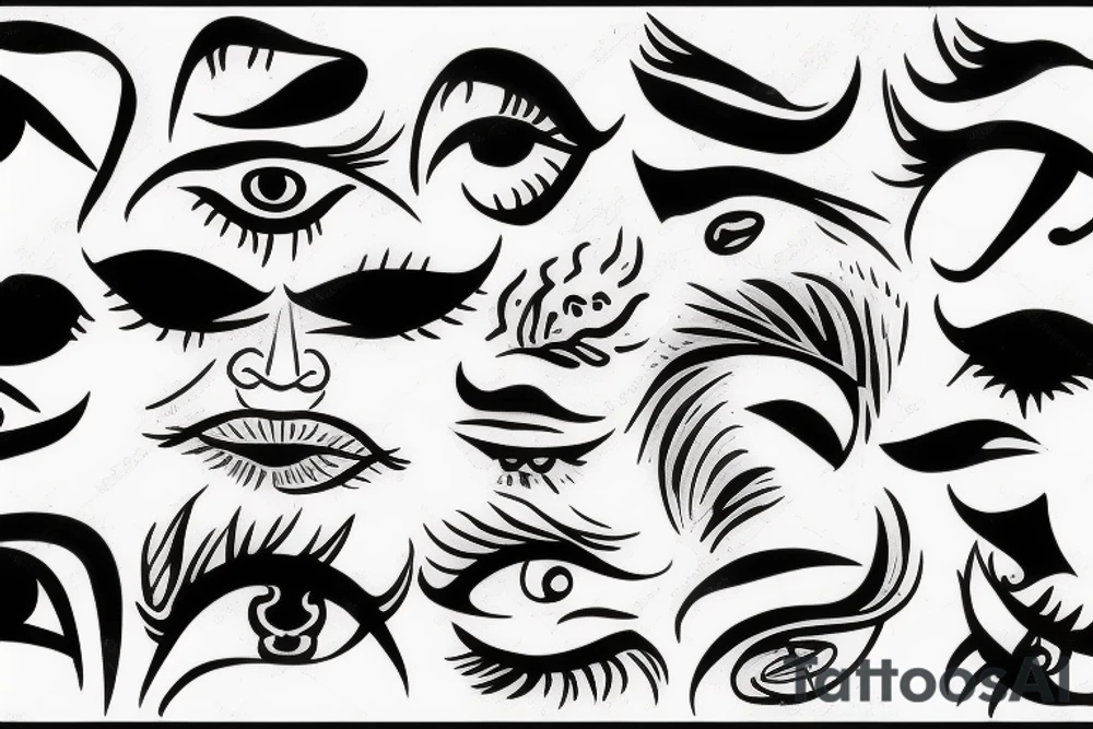 lost eyes tattoo idea