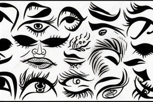 lost eyes tattoo idea