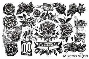 Mirco concept tattoo for hand, mind over matter, remember why you started tattoo idea