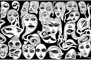 lost eyes tattoo idea