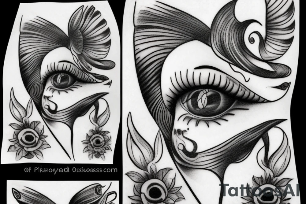 lost eyes tattoo idea