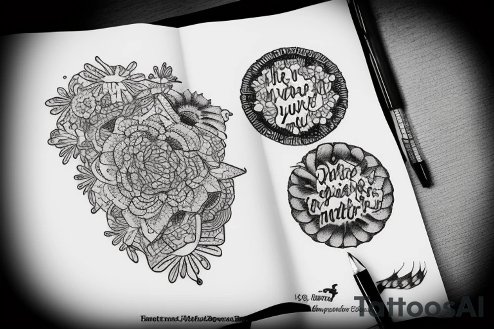 micro realism tattoo, mind over matter, remember why you started quotes tattoo idea