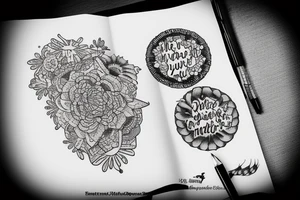micro realism tattoo, mind over matter, remember why you started quotes tattoo idea