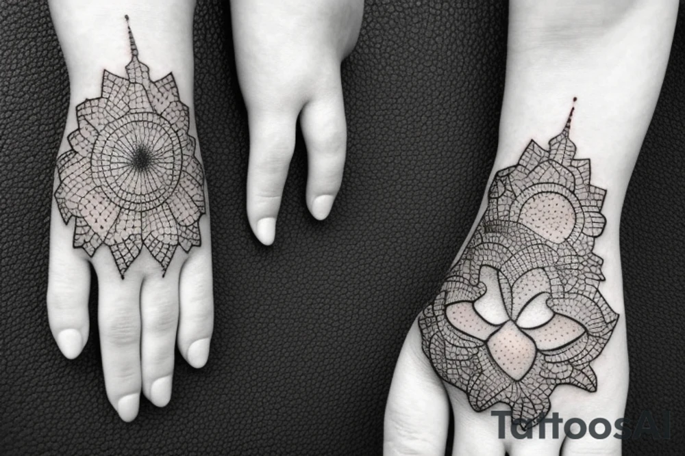micro realism for hand tattoo idea