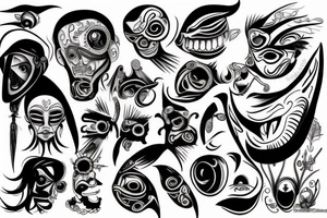 lost eyes tattoo idea