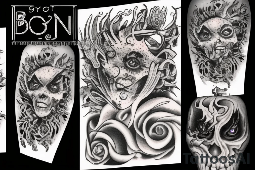 burning eyes tattoo idea
