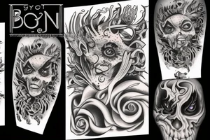 burning eyes tattoo idea