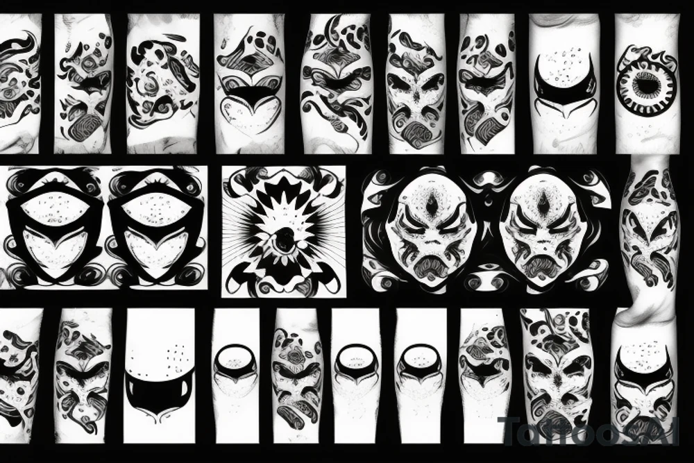 burning eyes tattoo idea
