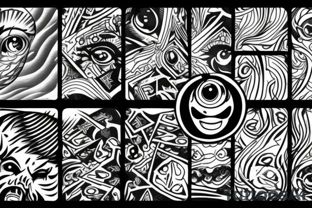 burning eyes tattoo idea