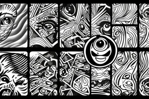 burning eyes tattoo idea