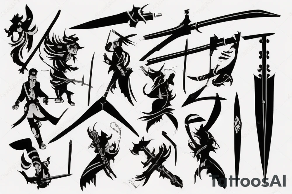 genji sword tattoo idea