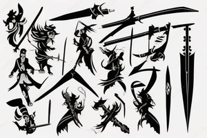 genji sword tattoo idea