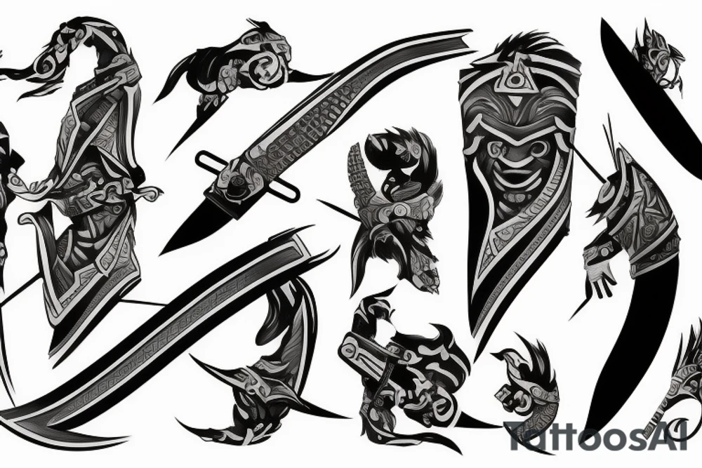 genji sword tattoo idea