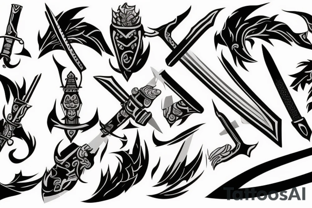 genji sword tattoo idea