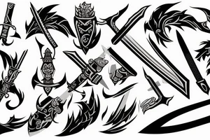 genji sword tattoo idea