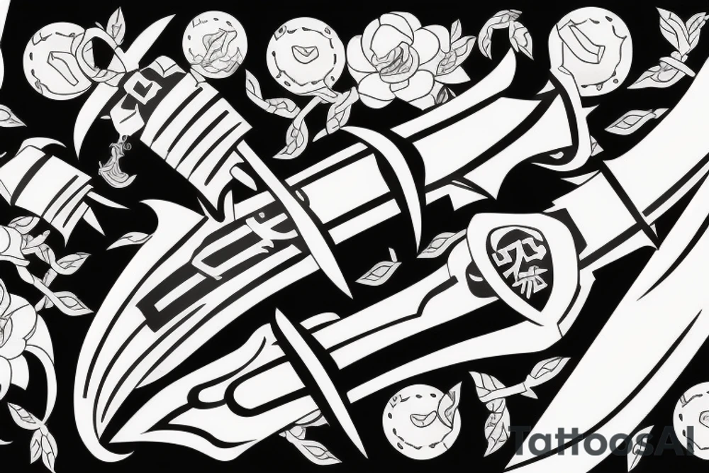 genji sword tattoo idea