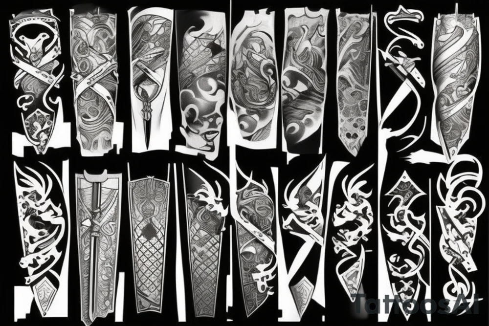 genji sword tattoo idea