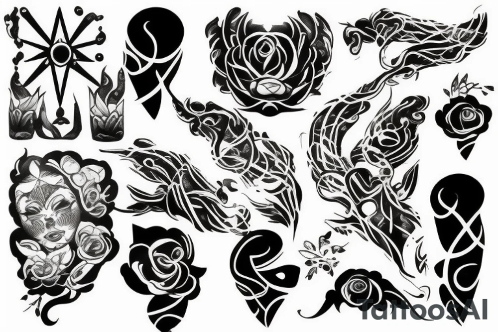 black empress tattoo idea