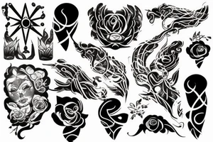 black empress tattoo idea