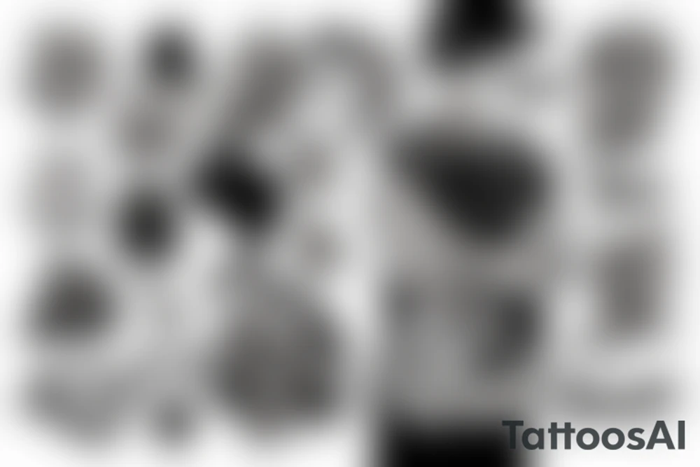 squirel with street wear outfit tattoo idea