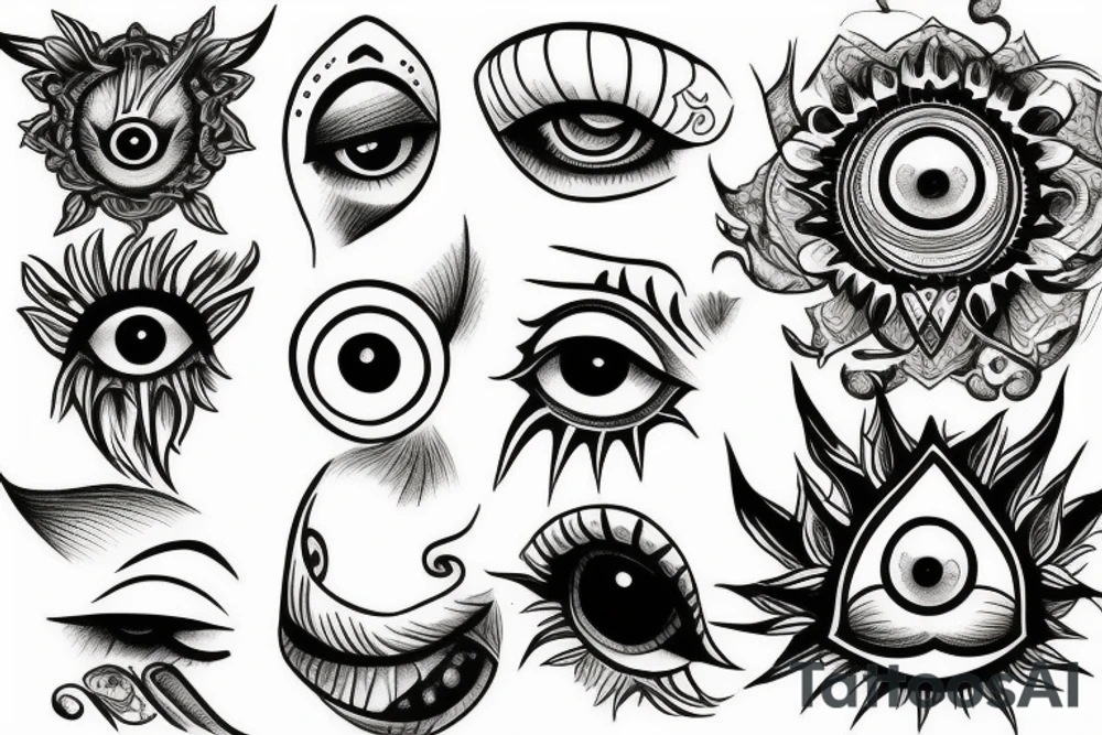 third eye tattoo idea