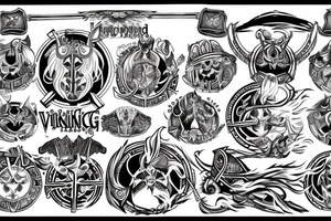 viking shield maiden tattoo idea
