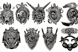 viking shield maiden tattoo idea