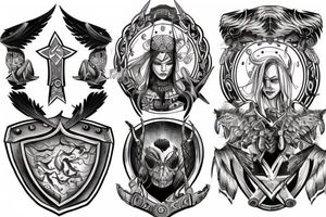 shield maiden tattoo idea