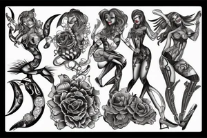 pinup girl tattoo idea