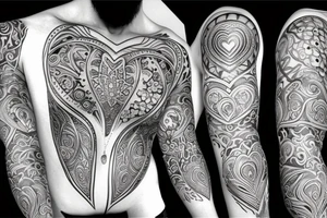 Heart light tattoo idea
