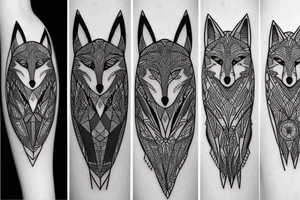 A psychodynamic fox tattoo idea