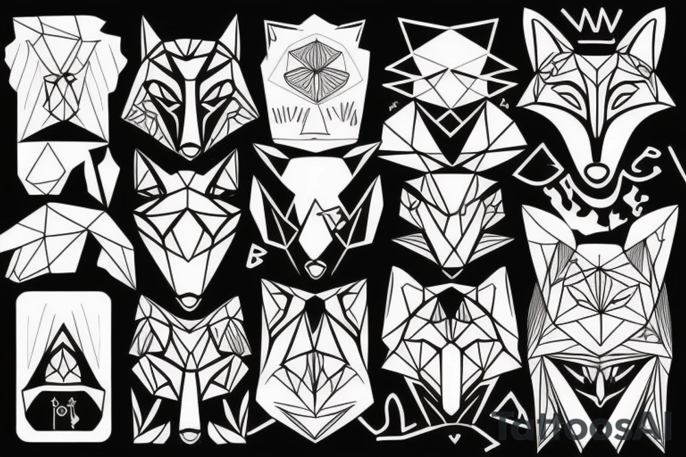 A psychodynamic fox tattoo idea