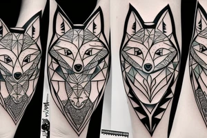 A psychodynamic fox tattoo idea