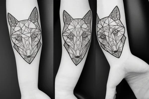 A Rorschach Inkblot fox tattoo idea
