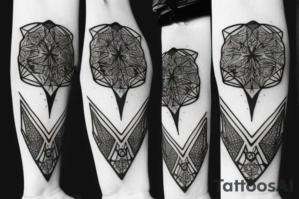 A Rorschach Inkblot tattoo idea