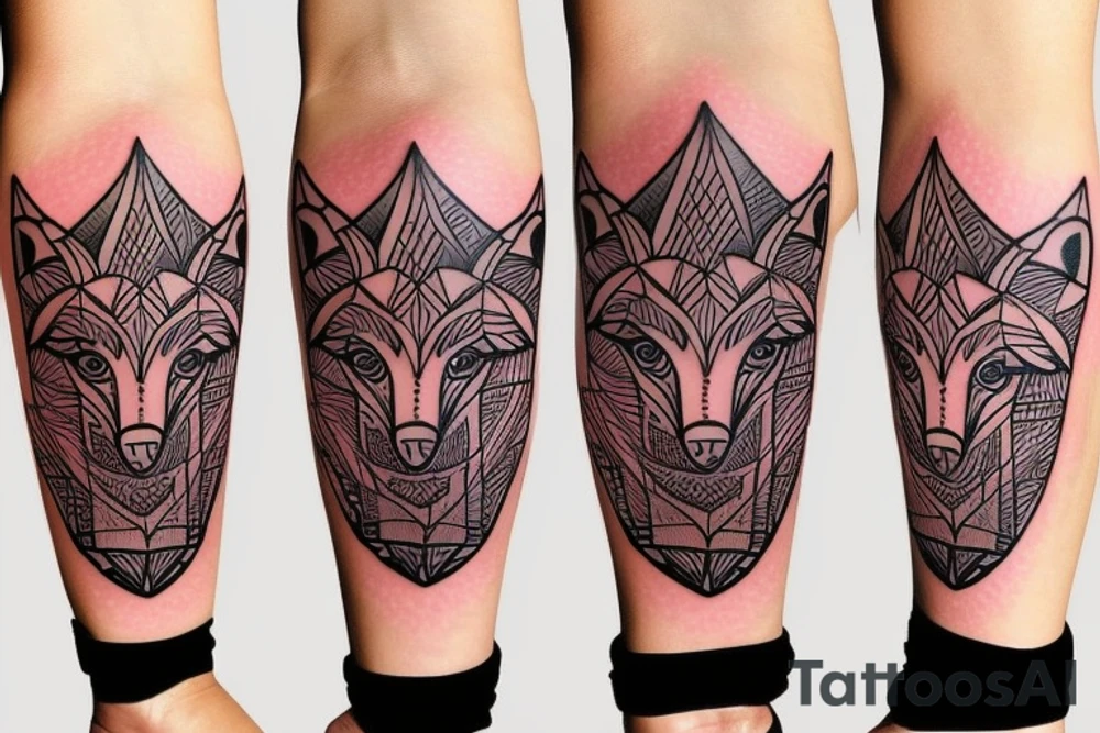 A fox protector tattoo idea