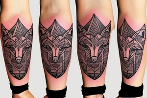 A fox protector tattoo idea