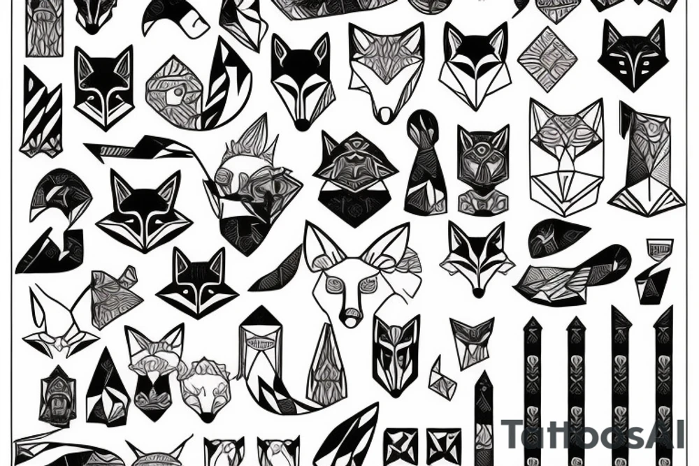 A fox protector tattoo idea