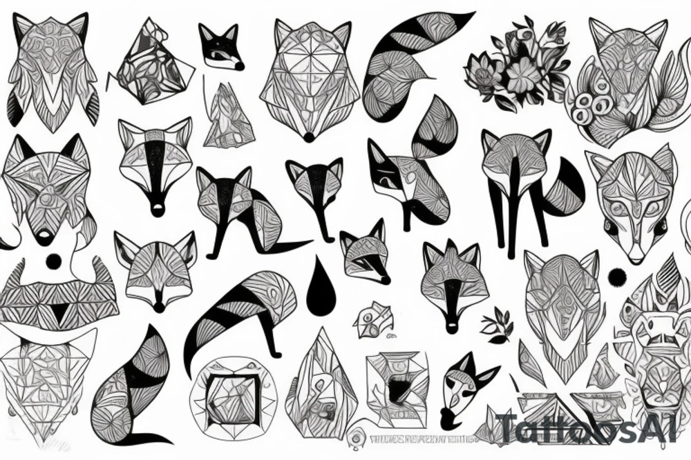 A fox protector tattoo idea