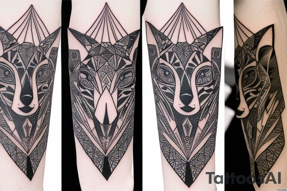 A fox protector others tattoo idea