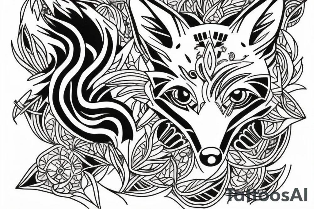 A fox protector others tattoo idea