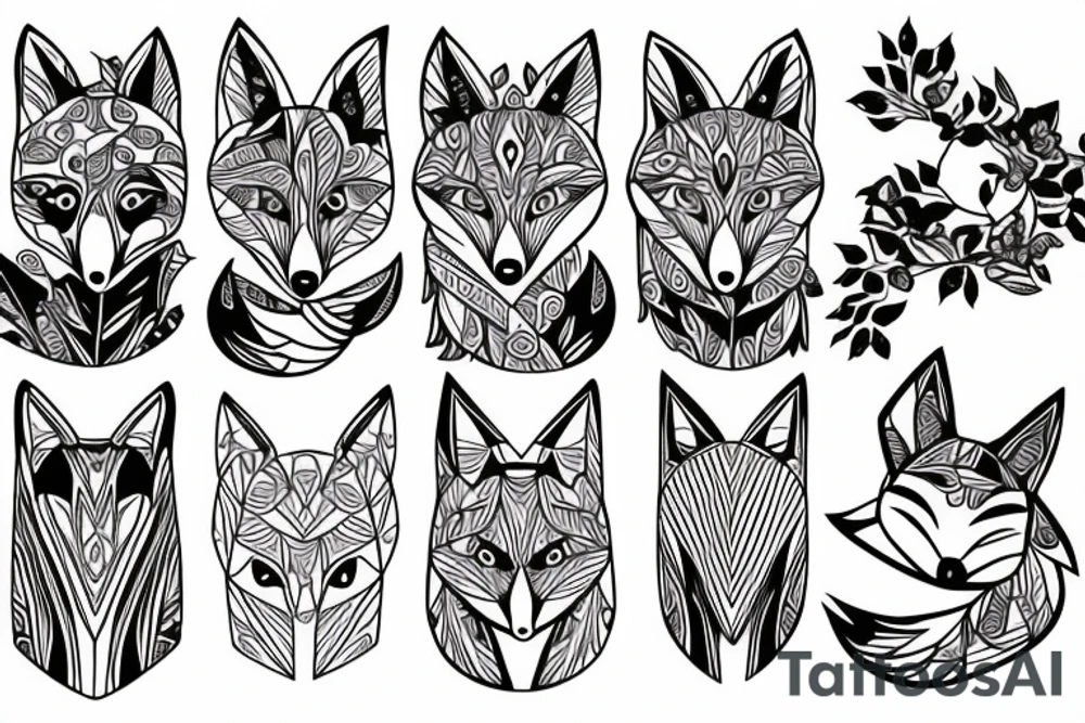 A fox protector others tattoo idea