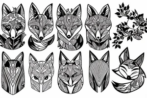A fox protector others tattoo idea