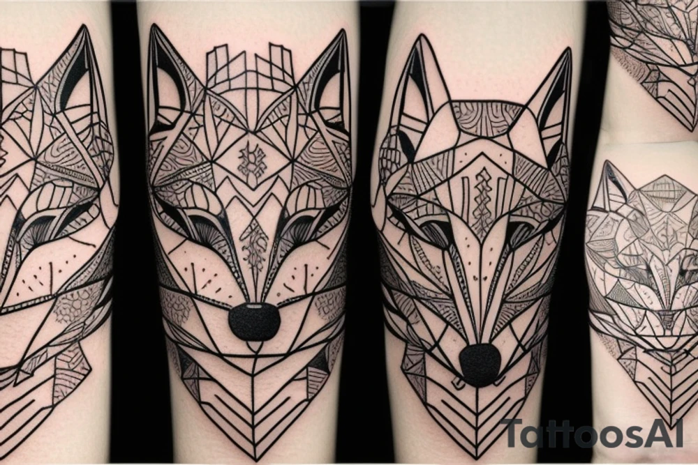 A fox protector others tattoo idea