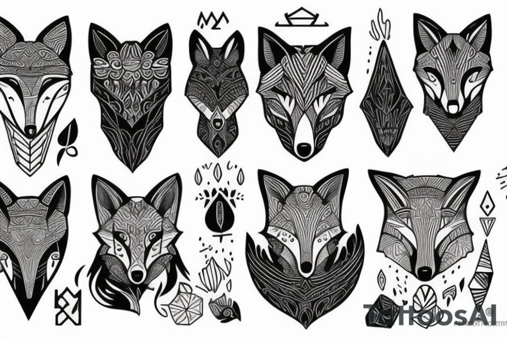A fox protector others tattoo idea